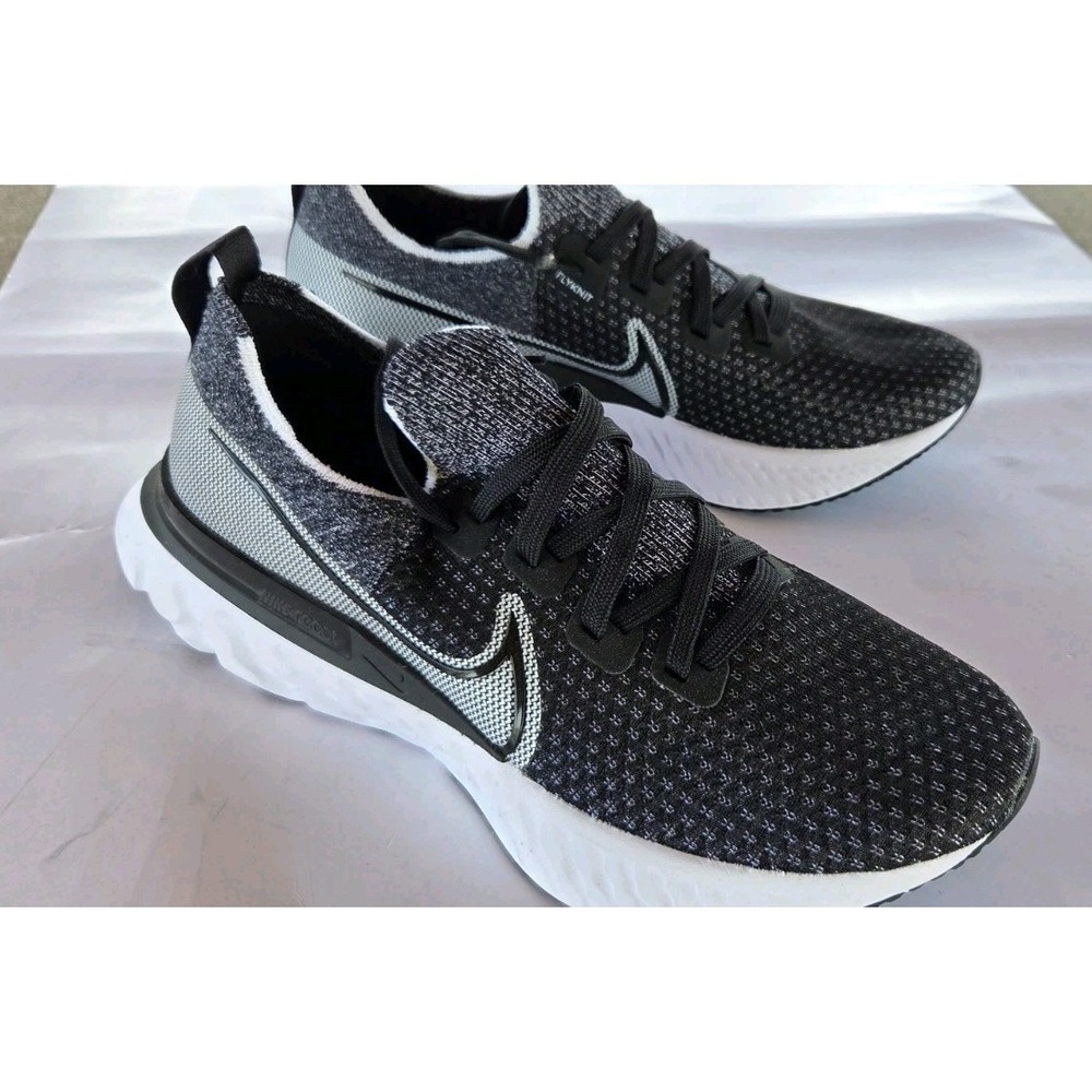 Nike Infinity Run FK Womens Running  Athletic Shoes Sz 9.5 Black/White CD4372012